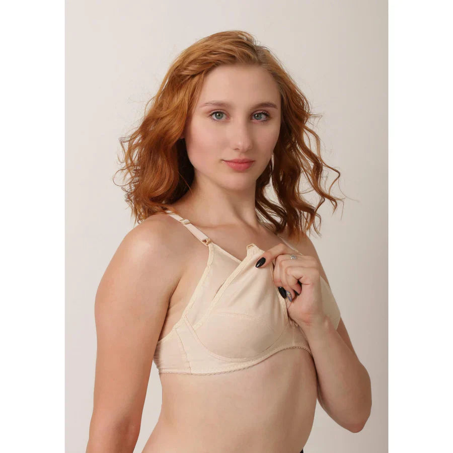 Stage Wireless Nursing Bra Front Opening Buckle Full Cup Breast Feeding Bra