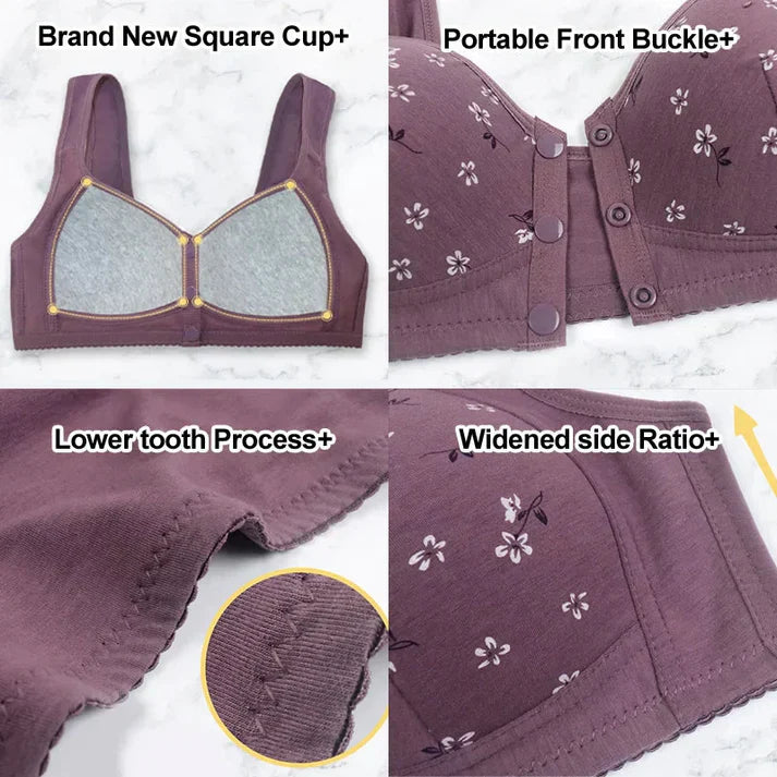 Sagging Front Open Cooling Cotton Bra Pack Of 2 and 3